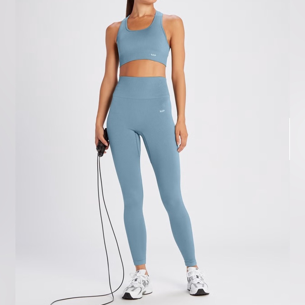 MP Women's Tempo Rib Seamless Leggings and Bra set Sz XS